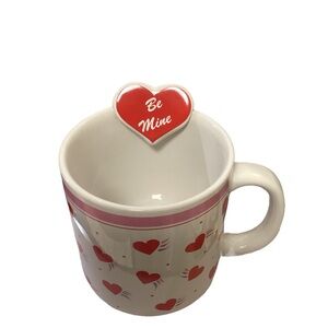Valentine's Heart‎ Mug - Red and White